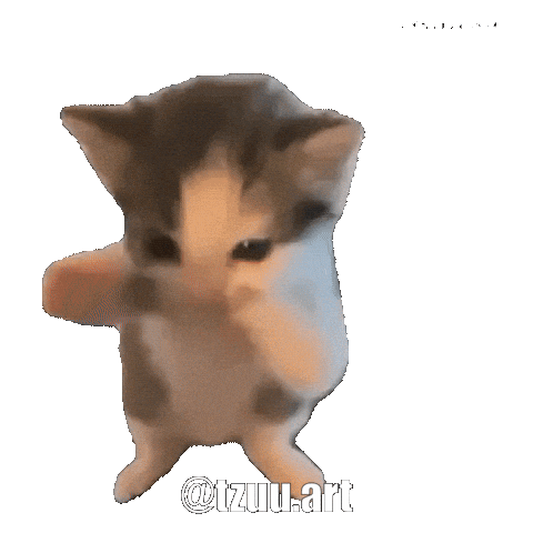 Artist Dance Cat Sticker