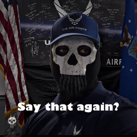 Say That Again Air Force GIF
