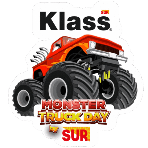 Monster Truck Carrera Sticker by Grupo Sur Nicaragua