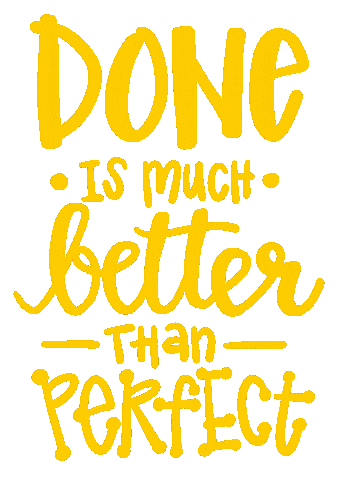 Done Is Better Than Perfect January Jumpstart Sticker
