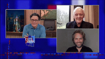 Anthony Hopkins GIF by The Late Show With Stephen Colbert