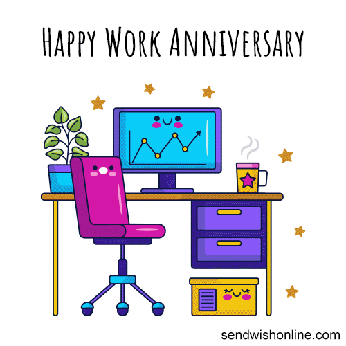 Happy-work-anniversary GIFs - Get the best GIF on GIPHY