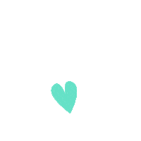 magestudiodedesign heart coracao teal heart coracao verde Sticker