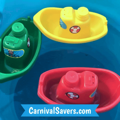 CarnivalSavers carnival savers carnivalsaverscom floating toy boats todder carnival prize GIF