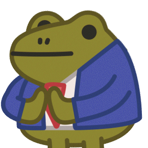 Thanks Frog Sticker