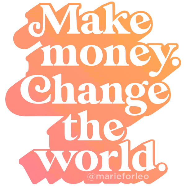 Make Money Sticker by Marie Forleo