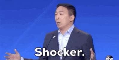 Andrew Yang Shocker GIF by GIPHY News