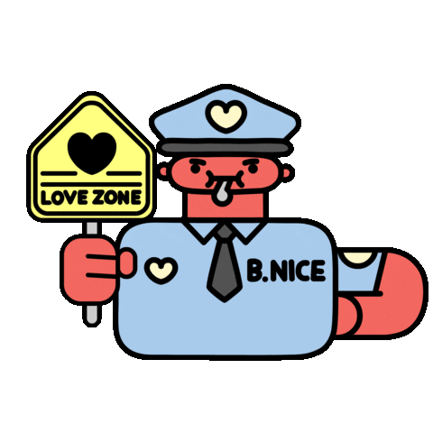 Officer B. Nice Sticker
