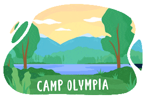 Lake Kayaking Sticker by Camp Olympia