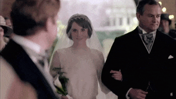 Downton Abbey Marriage GIF by MASTERPIECE | PBS
