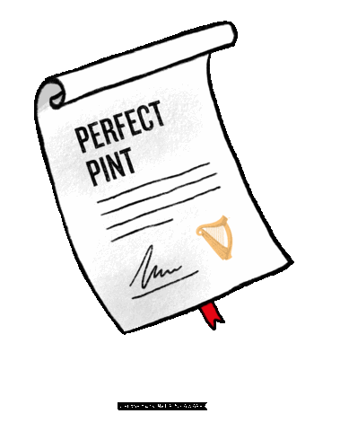 Beer Perfect Pour Sticker by Guinness Storehouse