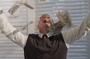 JoelByarsComedy money make it rain get paid first of the month GIF