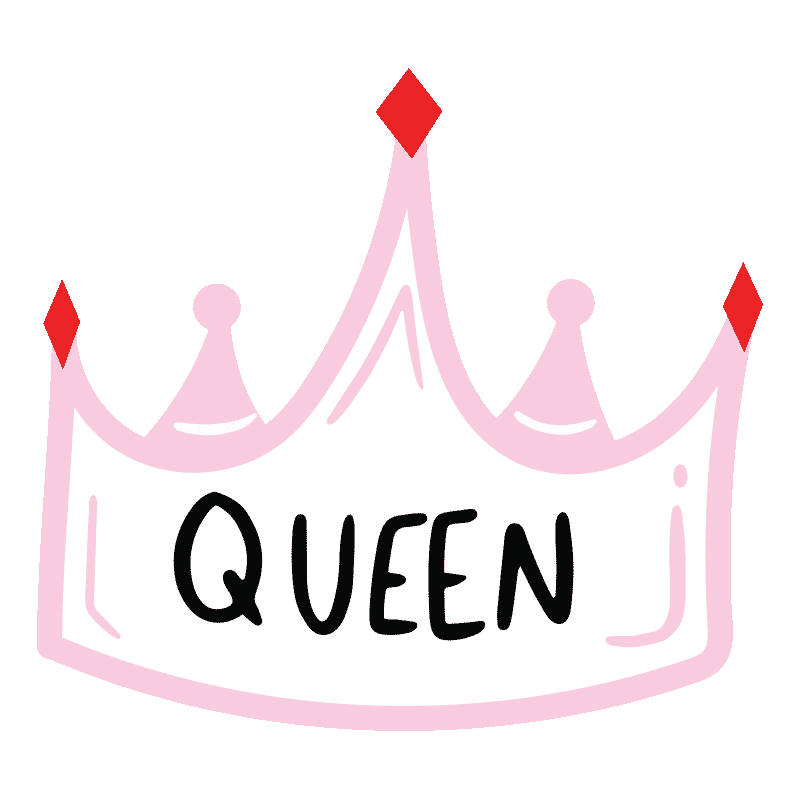 The Best Queen Sticker by Halie Jost Illustration