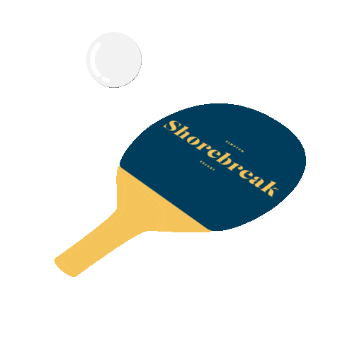 Ping Pong Dogs Sticker by Shorebreak Resort