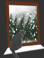 Staying In Snow Day GIF by Unpopular Cartoonist