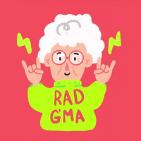 Rock On Grandma GIF