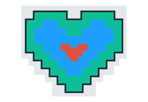 8-Bit Love Sticker by HuffPost