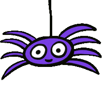 Halloween Spider Sticker by Jelene