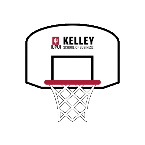 Basketball Hoop Go Jags Sticker by Kelley School of Business at IUPUI