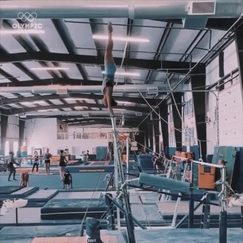 Gymnastics Bars GIF by Olympics