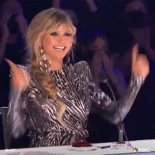 Heidi Klum Thumbs Up GIF by America's Got Talent
