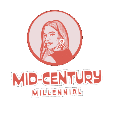Mid-century Millennial Sticker