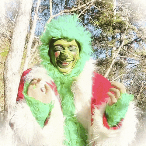 The Grinch Smile GIF by Nespolo Giullare