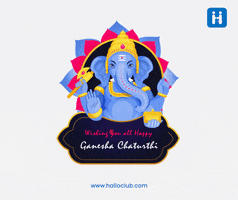 Ganeshchaturthi Ganeshotsav GIF by halloclub