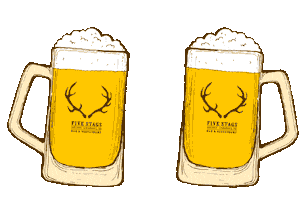 Beer Sticker by Five Stags Cromwell
