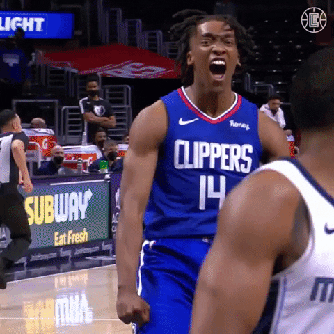 Hype Yelling GIF by LA Clippers