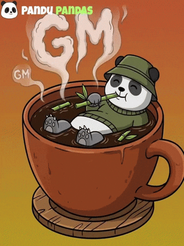 Good Morning Coffee GIF by Pandu Pandas