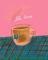 Tea Time Art GIF by BrittDoesDesign