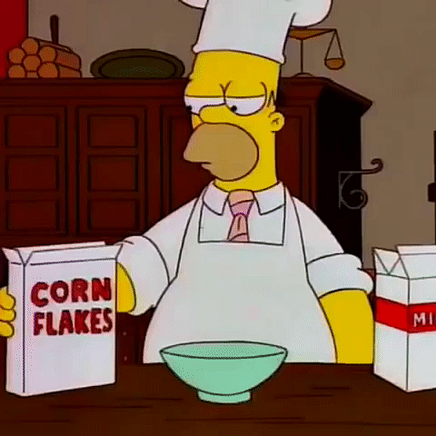 Resultado de imagen para corn flakes gif