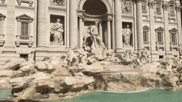 mks117 italy italian rome trevie fountain GIF