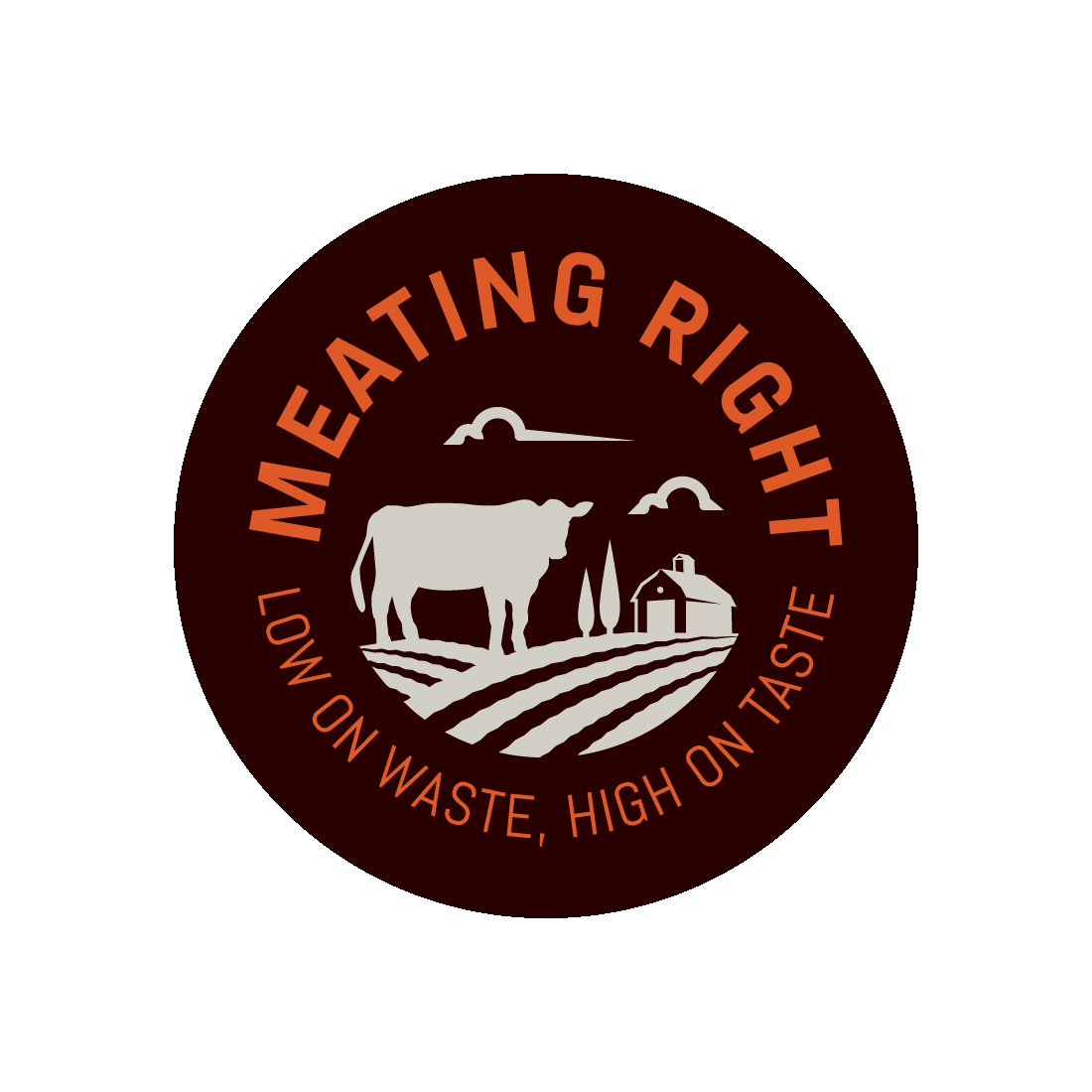 Meating Right Sticker by The Meating Place PDX