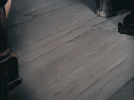 Disney gif. In a scene from Snow White and the Seven Dwarfs, we see only Snow White's hand on the floor as it goes limp, and an apple with a bite taken out of it rolling away from her. When the apple stops moving, large black text appears: "Dead."