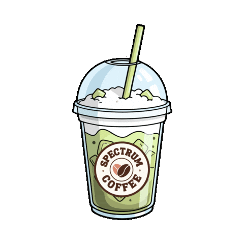 Matcha Sticker by Spectrum Coffee