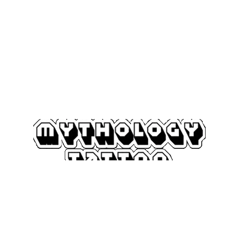 Tattoo Shop Blackwork Sticker by Mythology Tattoo Edmonton