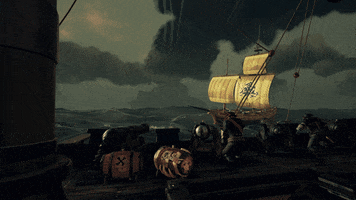 Out Of Here Boom GIF by Sea of Thieves