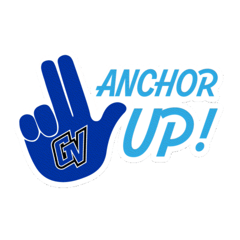 Hand Anchor Up Sticker by Grand Valley State University