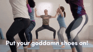 Put It On Yoga GIF by Scary Mommy