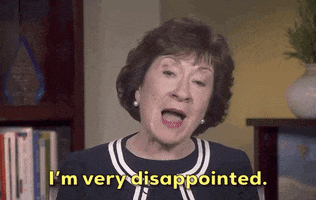 Disappointed Susan Collins GIF by GIPHY News