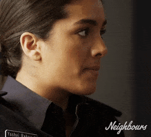 Scared Thinking GIF by Neighbours (Official TV Show account)
