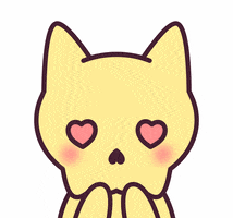 Heart Love GIF by Skelly Cats