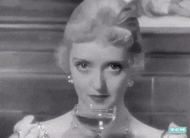 Bette Davis Drinking GIF by Turner Classic Movies