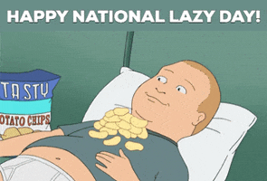 Lazy Day Funny Holiday GIF by GIFiday