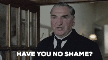 Downton Abbey Shame GIF by MASTERPIECE | PBS