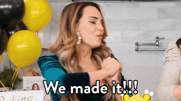 Made It Reaction GIF by Rosanna Pansino