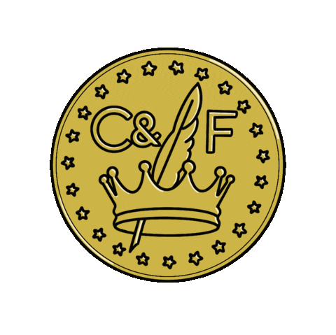 Crown & Feather Sticker