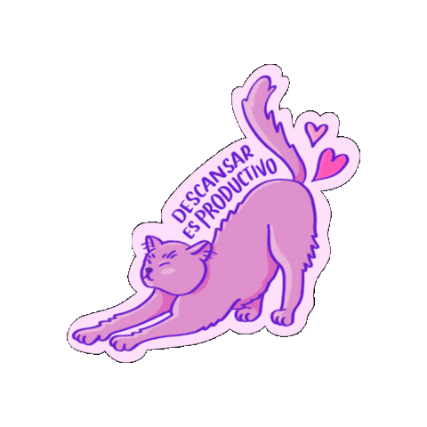 Cat Descansar Sticker by luciatypes